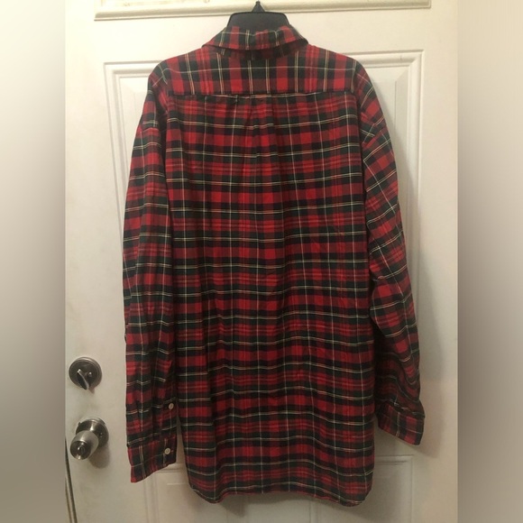 Ralph Lauren Red Plaid Button Up Shirt Size Large - Picture 5 of 5